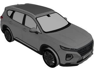 Hyundai Santa Fe (2019) 3D Model