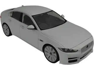 Jaguar XE (2018) 3D Model