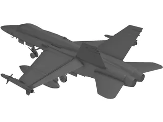 F-18 Hornet 3D Model