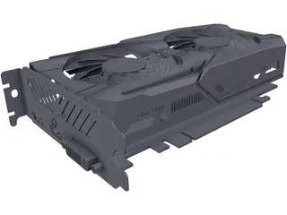 Gigabyte Nvidia GTX1050 Graphics Card 3D Model