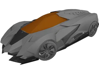 Lamborghini Egoista 3D Model