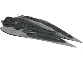 Kamerian Battle Cruiser 3D Model