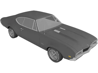 Oldsmobile 442 Cutlass (1968) 3D Model