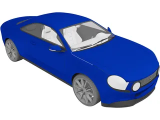 Fiat Torino Concept Coupe 3D Model