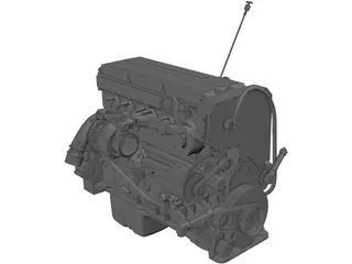 Cummins QSX15 Engine 3D Model