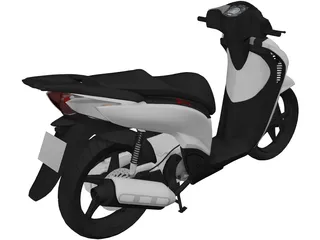 Honda SH 150i Sporty 3D Model