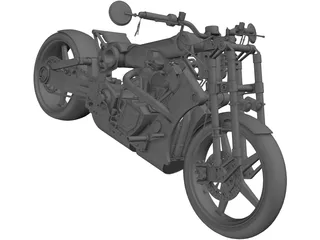 Custom Bike 3D Model