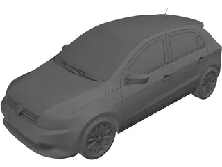 Volkswagen Gol GT (2015) 3D Model