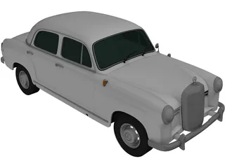 Mercedes-Benz Ponton 180 W120 (1953) 3D Model