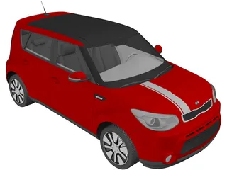 Kia Soul (2014) 3D Model