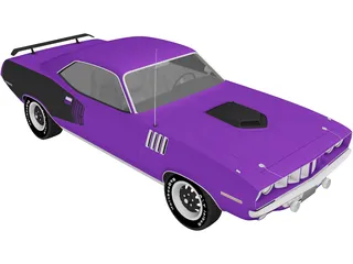 Plymouth Barracuda (1971) 3D Model