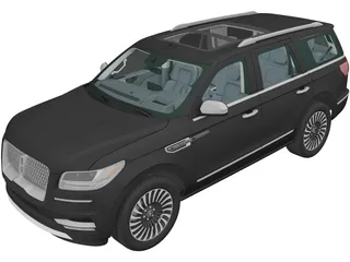 Lincoln Navigator (2017) 3D Model