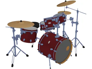 Drums 3D Model