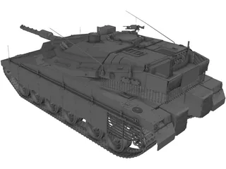 Merkava IV 3D Model