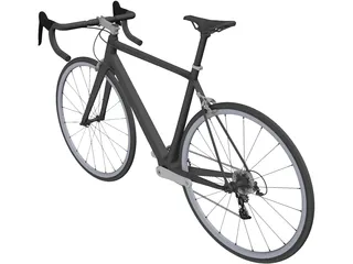 Classic Road Bike 3D Model