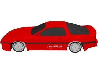 Toyota Supra 3.0i Turbo (1990) 3D Model