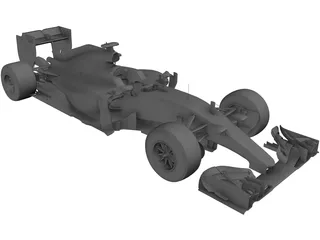 Mercedes-Benz F1 W06 Hybrid (2015) 3D Model