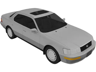 Lexus LS 400 (1989) 3D Model