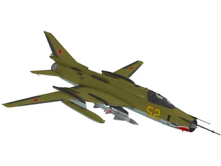 Sukhoi Su-17M4 Fitter 3D Model