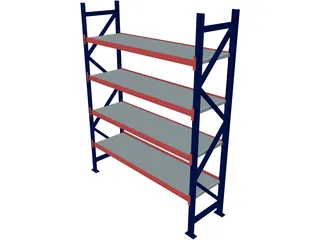 Industrial Shelf 3D Model