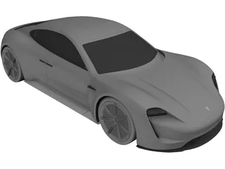 Porsche Mission R Concept (2015) 3D Model