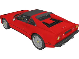 Ferrari 308 GTB GTS (1975) 3D Model