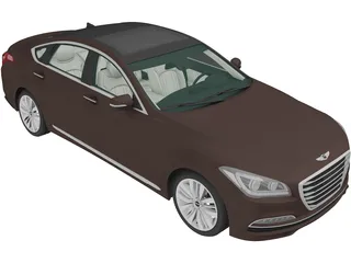 Hyundai Genesis G380 (2014) 3D Model