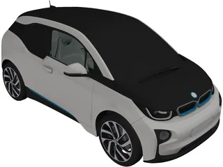 BMW i3 (2014) 3D Model