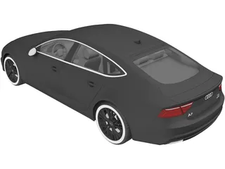 Audi A7 Sportback (2015) 3D Model