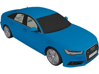 Audi A6 TFSI (2017) 3D Model