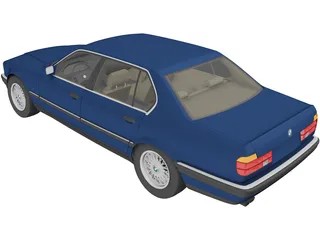 BMW 7-series E32 3D Model