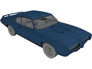 Pontiac GTO Judge Hard Top 3D Model