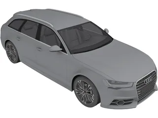 Audi A6 Avant (2015) 3D Model