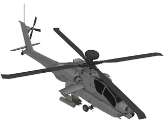 Boeing AH-64 Apache 3D Model