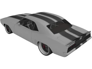 Chevrolet Camaro SS RS (1969) 3D Model