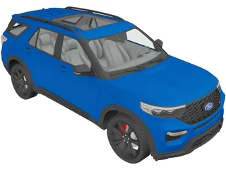 Ford Explorer ST (2020) 3D Model