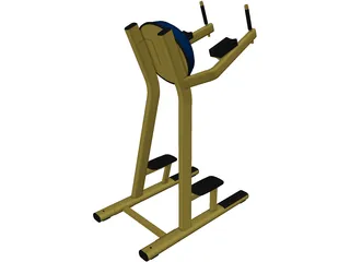 Leg Raise Machine 3D Model