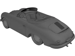 Porsche 356A Speedster (1957) 3D Model