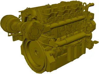 Caterpillar C18 Engine 3D Model