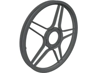 Puch Moped 5-Star Wheel 3D Model