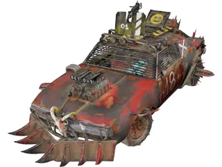 Zombie Car 3D Model