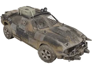 Zombie Car 3D Model