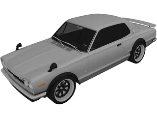 Nissan Skyline 2000GT-R (1968) 3D Model
