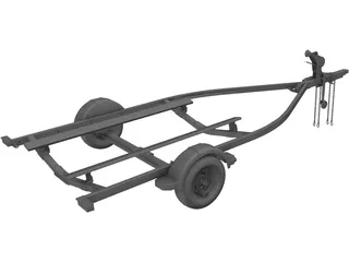 Boat Trailer 3D Model