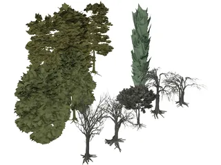 Tree Collection 3D Model