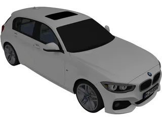 BMW 1-Series 5-door (2016) 3D Model