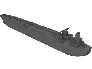 Oil Boat 3D Model