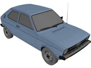 Audi 50 [Typ 86] (1974) 3D Model