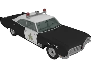 Buick Wildcat Police (1968) 3D Model