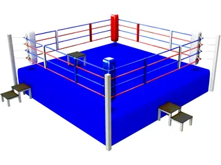 Boxing Ring 3D Model